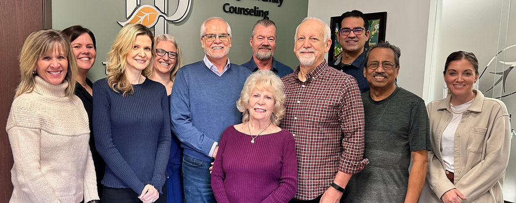 Turning Point Counseling therapists and team members gathered together.
