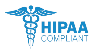 HIPAA compliant badge.